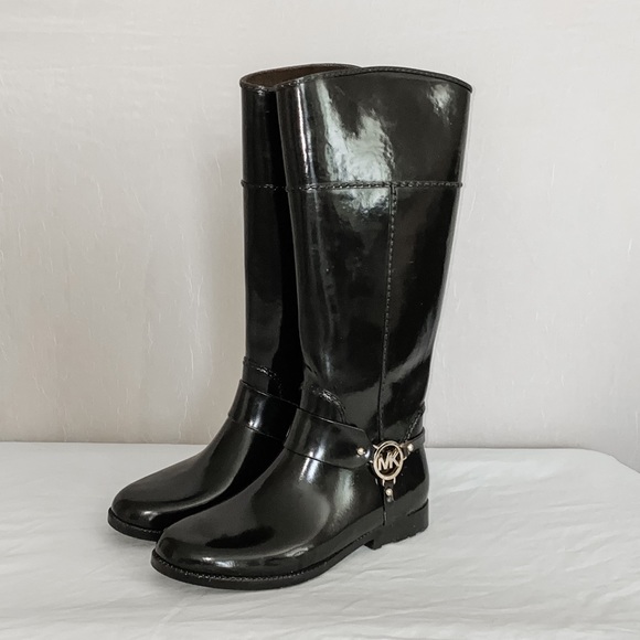 Michael Kors Shoes - Michael Kors Black Knee High Rain Boots